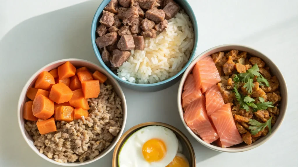 Three high-calorie homemade dog meals for healthy weight gain